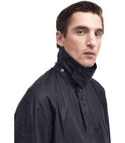 BARBOUR ASHBY WAX NAVY BLUE JACKET
