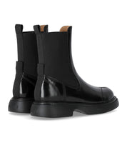 GANNI BLACK NAPLACK MID CHELSEA BOOT