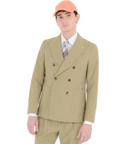 MANUEL RITZ GREEN DOUBLE-BREASTED SUIT