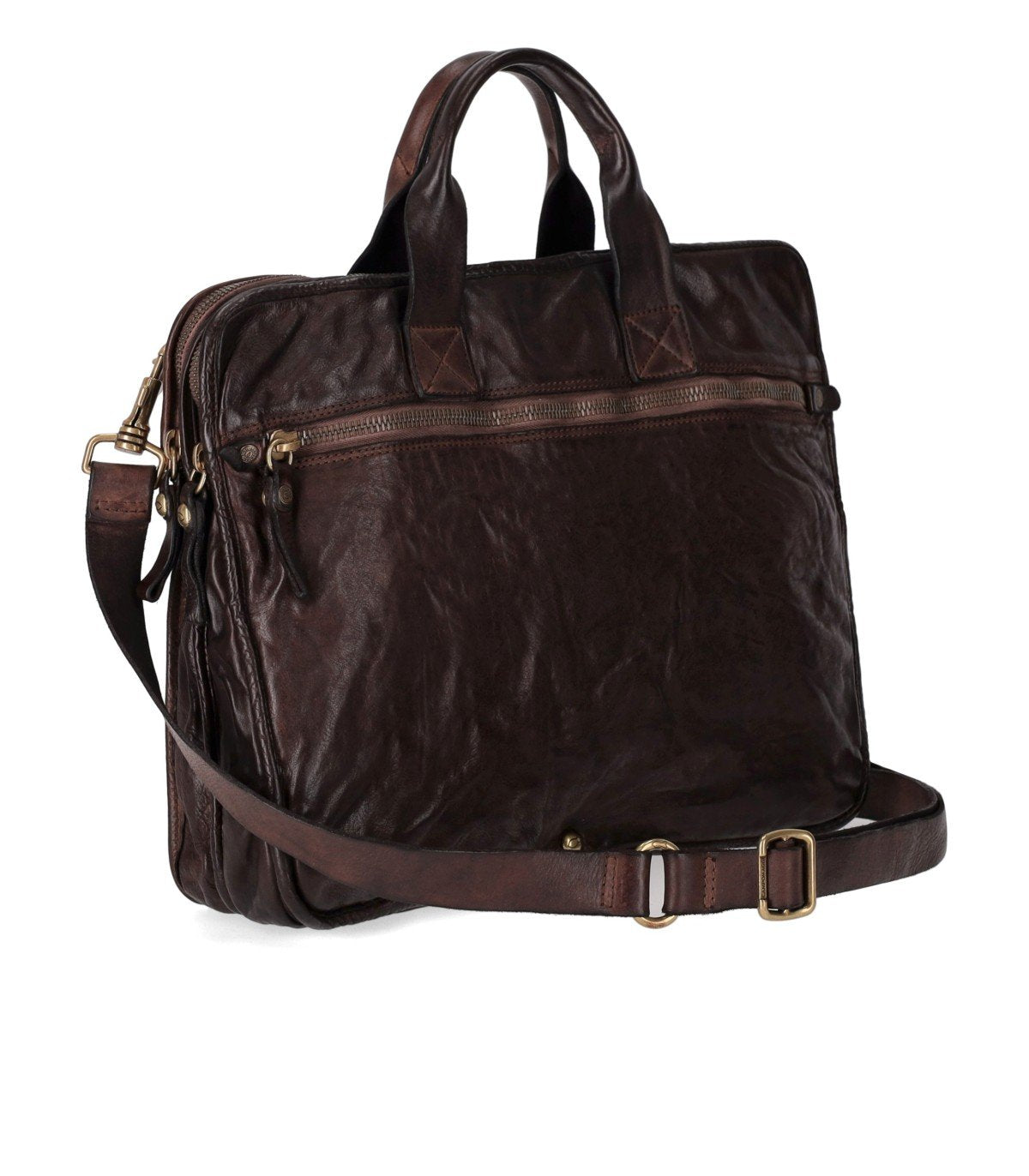 CAMPOMAGGI DARK BROWN BRIEFCASE
