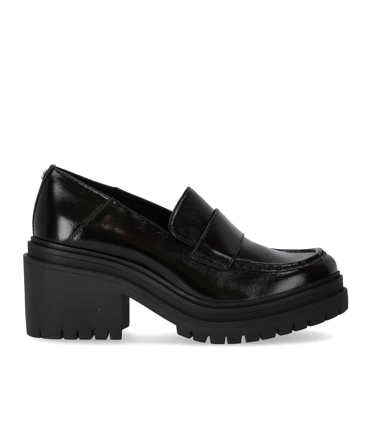 MICHAEL KORS ROCCO BLACK HEELED LOAFER