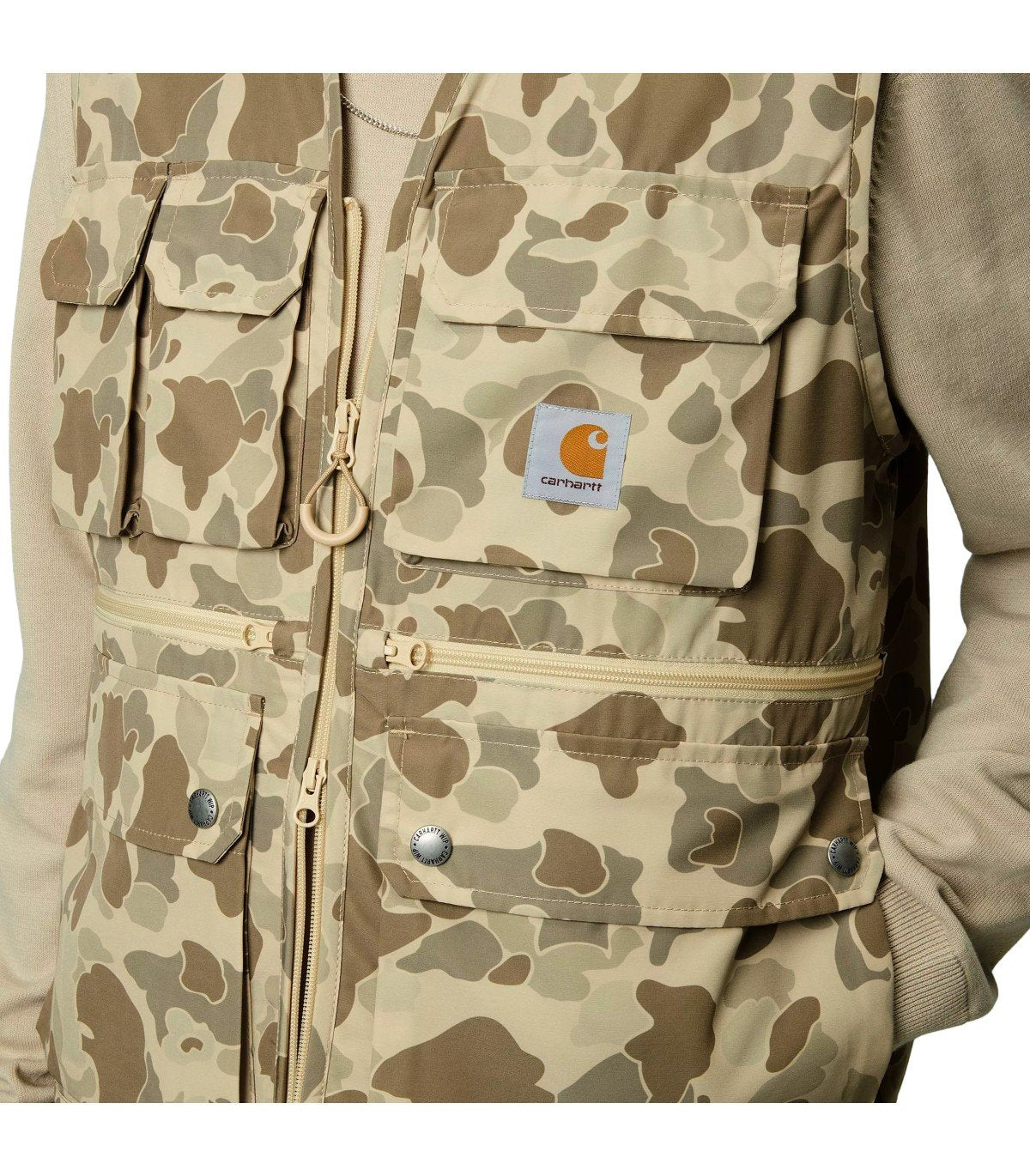 CARHARTT WIP IRWIN CAMO DUCK DESERT VEST