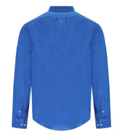 B-D BAGGIES BRAD BLUE LINEN SHIRT