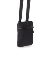EMPORIO ARMANI BLACK NYLON CROSSBODY BAG