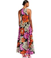 ESSENTIEL ANTWERP FLOWERS BLACK LONG DRESS