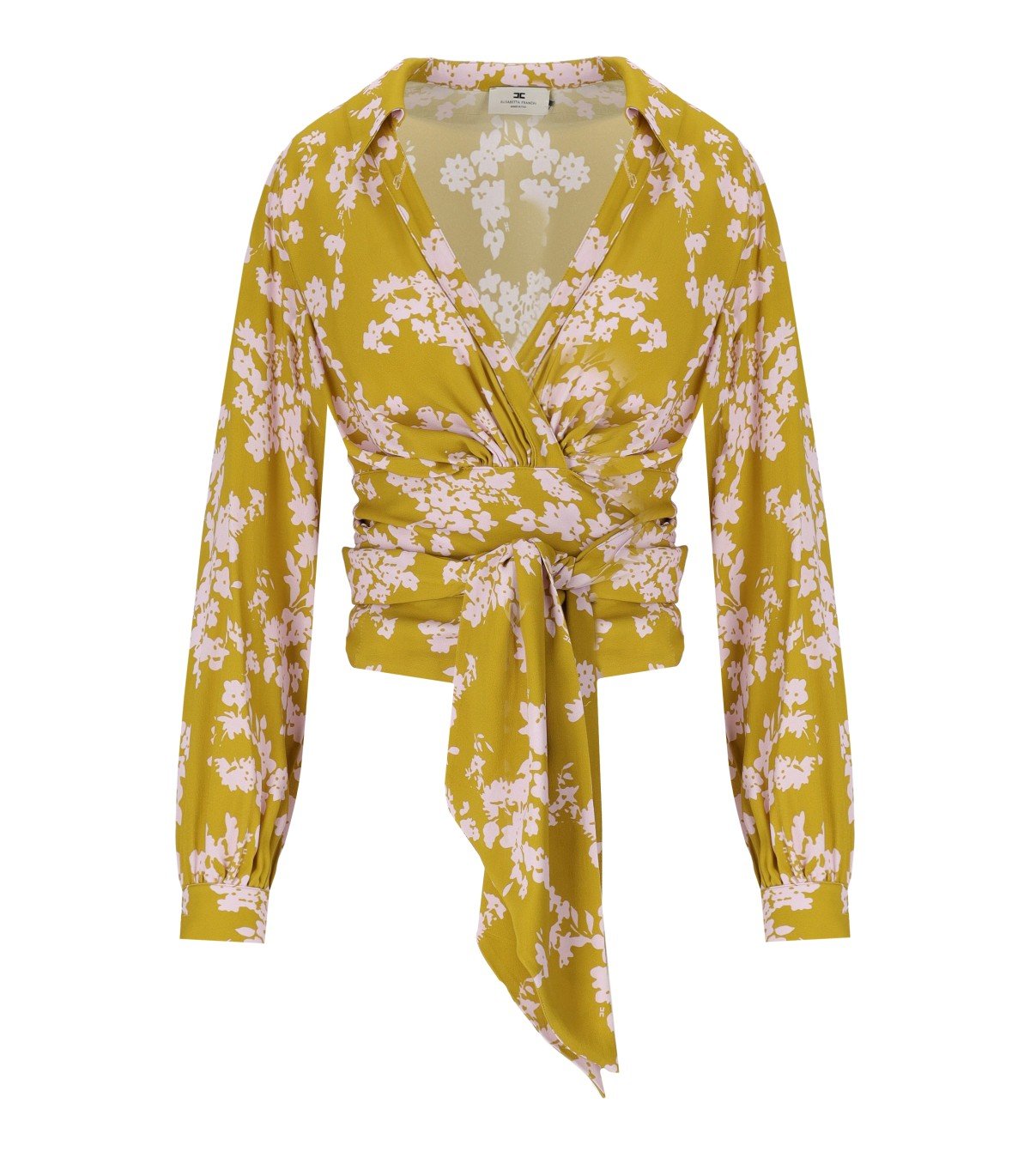 ELISABETTA FRANCHI CURRY QUARZO FLORAL SHIRT