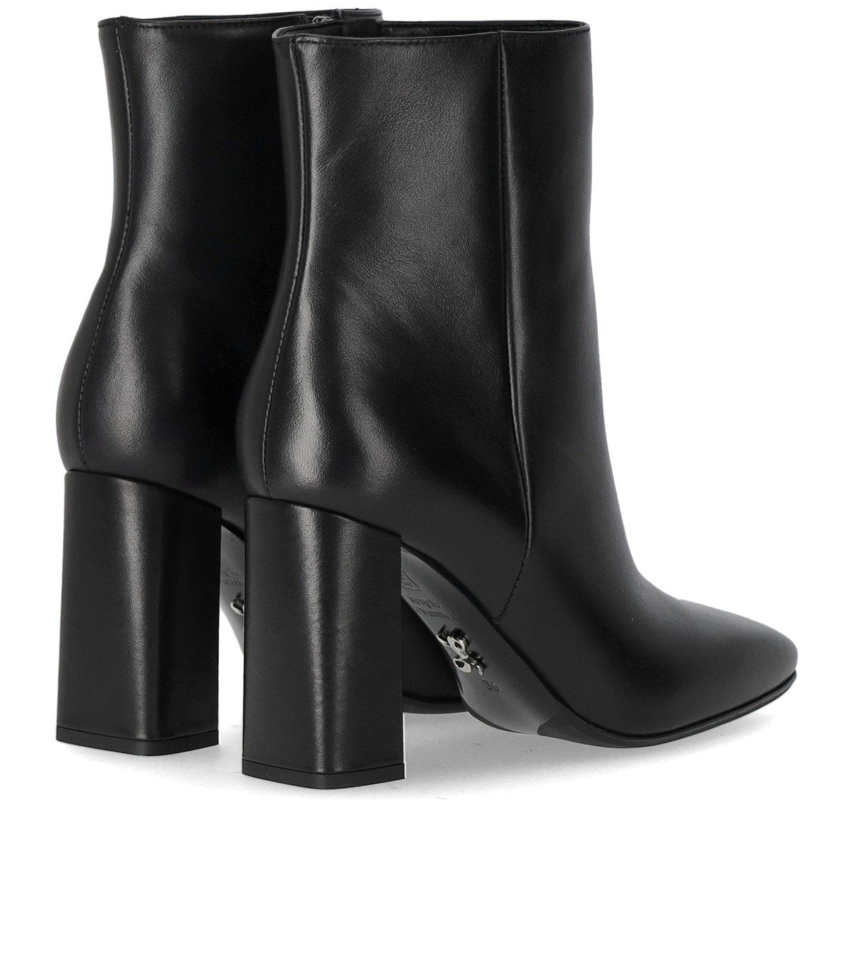 SERGIO LEVANTESI TESSA BLACK HEELED ANKLE BOOT
