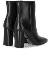 SERGIO LEVANTESI TESSA BLACK HEELED ANKLE BOOT