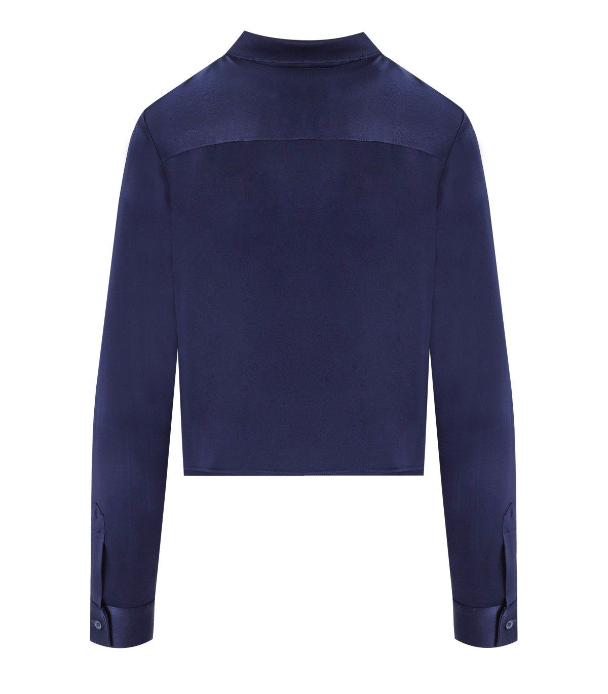 CRUNA DAFNE BLUE CROPPED SHIRT