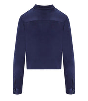 CRUNA DAFNE BLUE CROPPED SHIRT