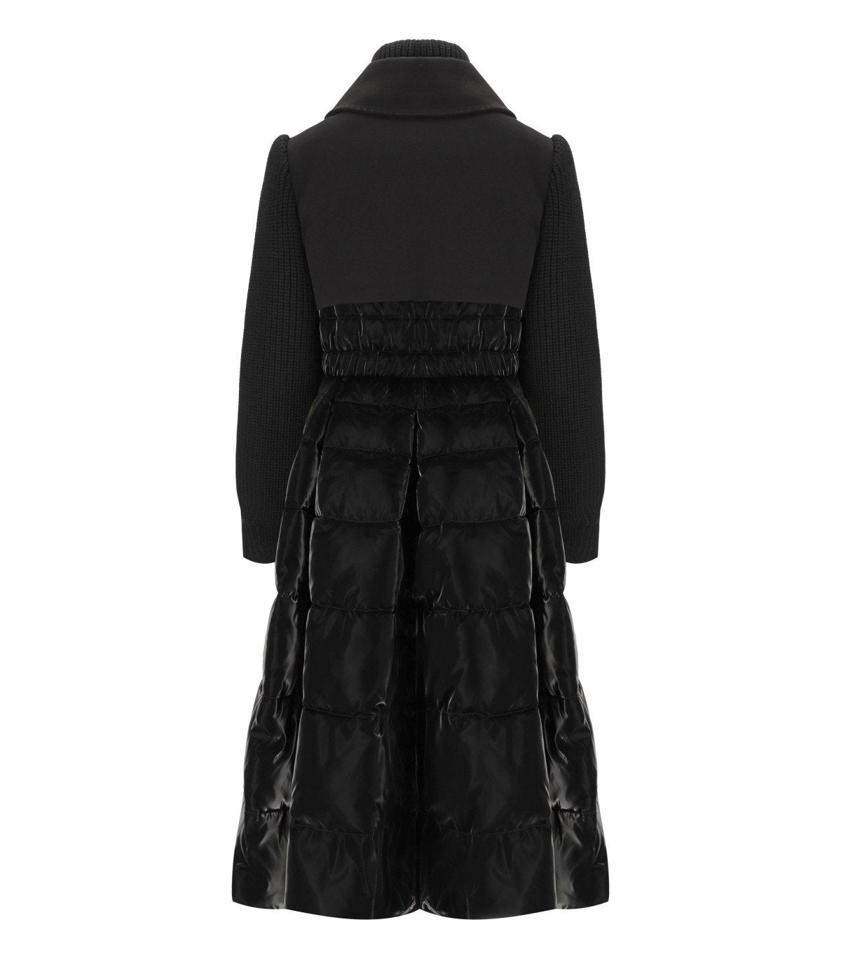 PIUMINO LUNGO A RUOTA NERO ELISABETTA FRANCHI