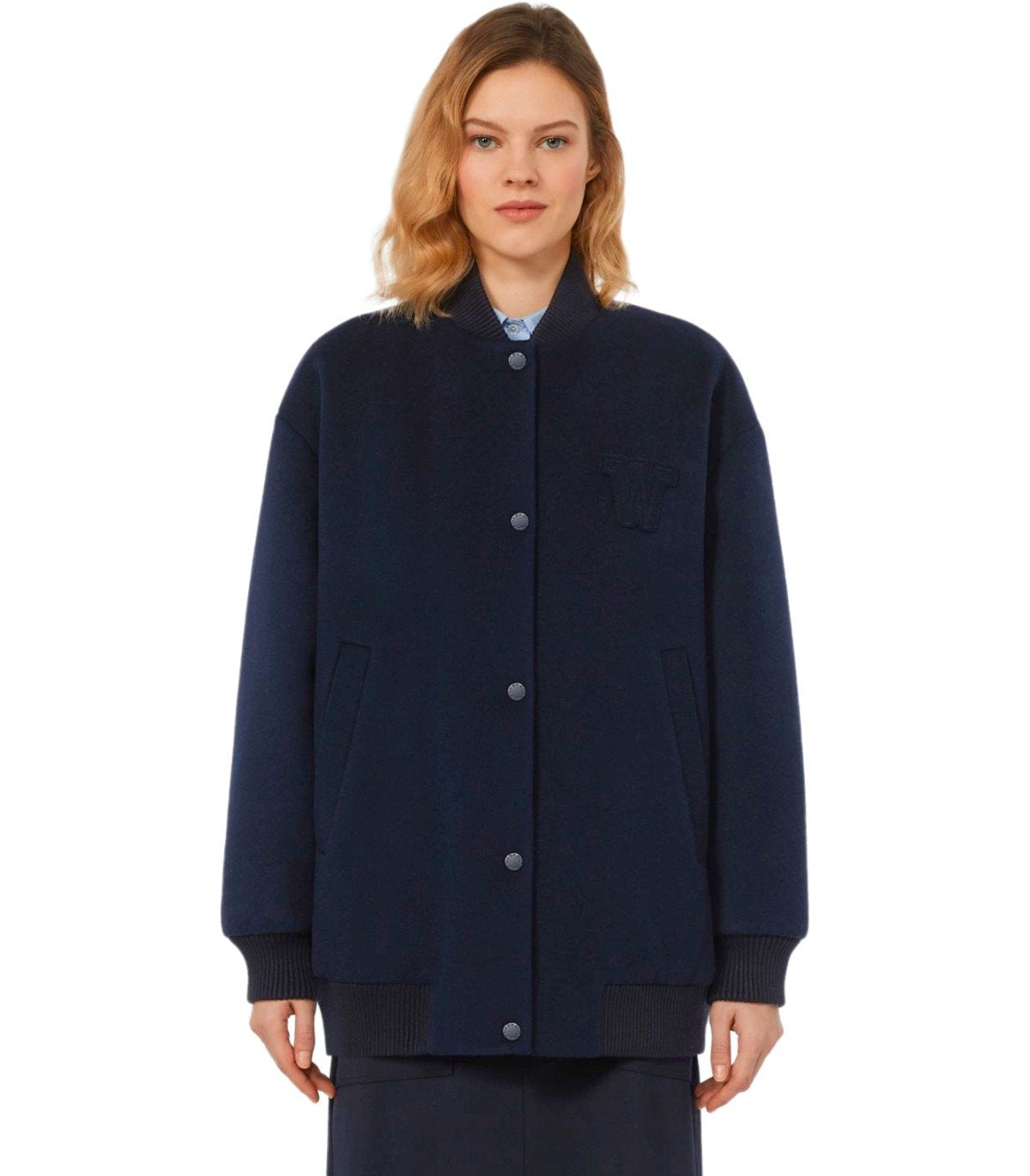 BOMBER ADORNI BLU MAX MARA WEEKEND