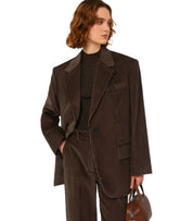 BLAZER MONOPETTO FORMIA CIOCCOLATO MAX MARA WEEKEND