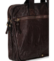 CAMPOMAGGI DARK BROWN BRIEFCASE