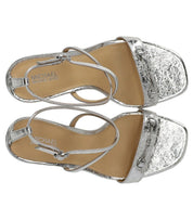 MICHAEL KORS LENA SILVER HEELED SANDAL
