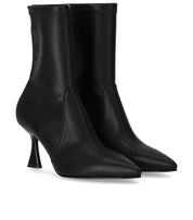 SERGIO LEVANTESI JANET BLACK HEELED ANKLE BOOT