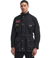 BARBOUR INTERNATIONAL STEVE MCQUEEN 60TH ANNIVERSARY WAX SCHWARZE JACKE