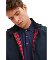 BARACUTA G9 SUÈDE NAVY BLUE BOMBER JACKET