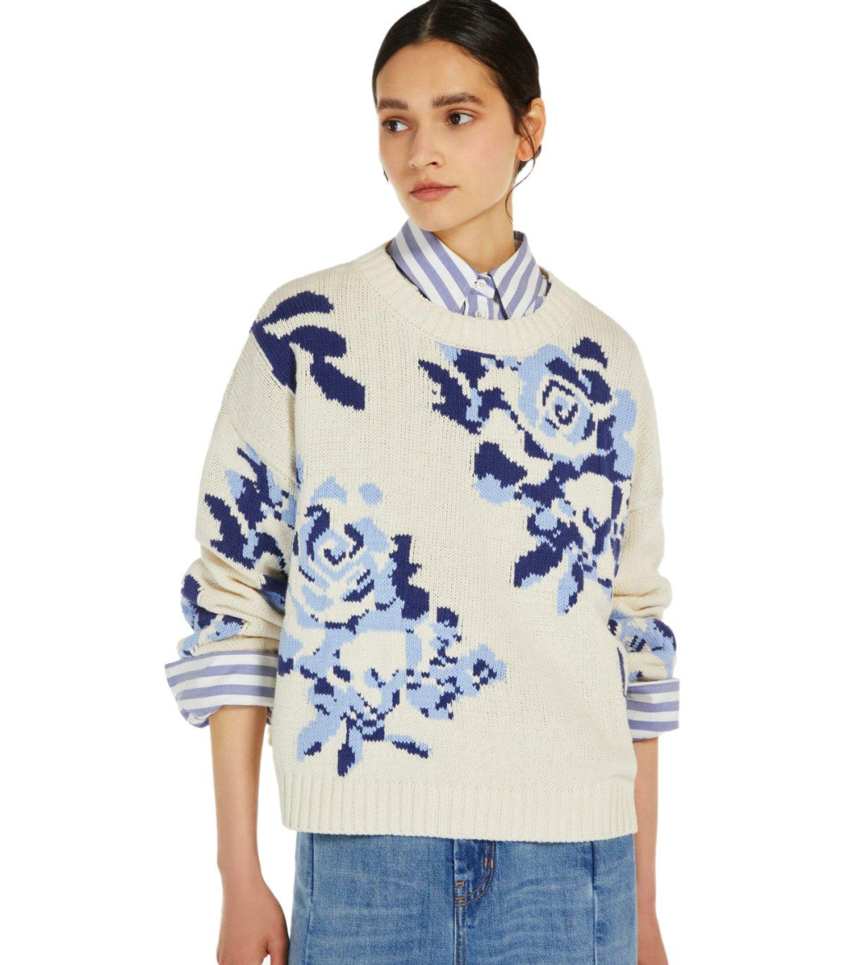 MAGLIONE GIROCOLLO FABIAN AVORIO MAX MARA WEEKEND