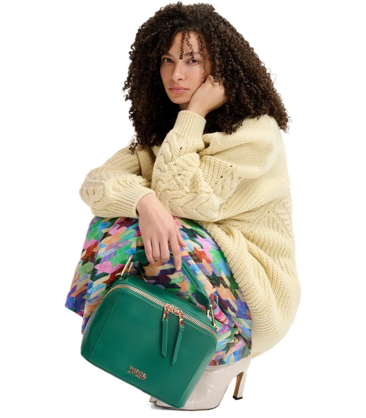 MAGLIONE GIROCOLLO GRIVE ECRU ESSENTIEL ANTWERP