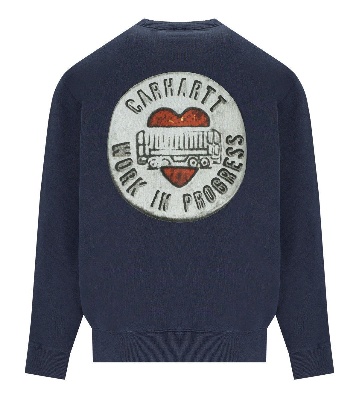 CARHARTT WIP BUTTON BLUE SWEATSHIRT