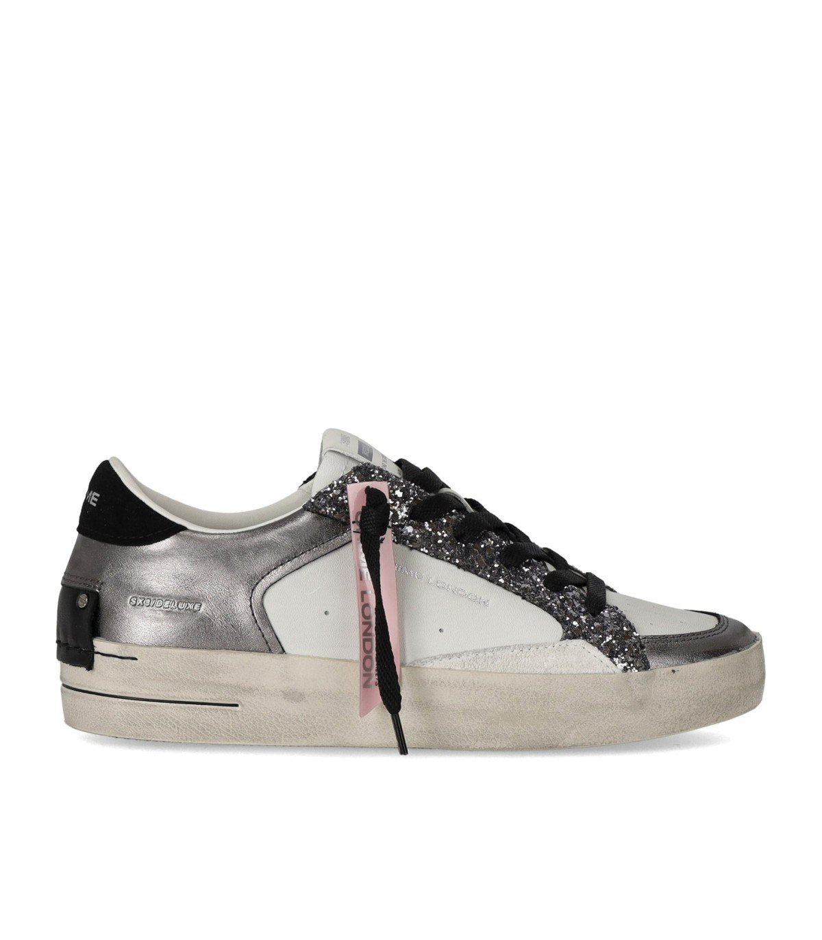 CRIME LONDON SK8 DELUXE GUNMETAL SNEAKER