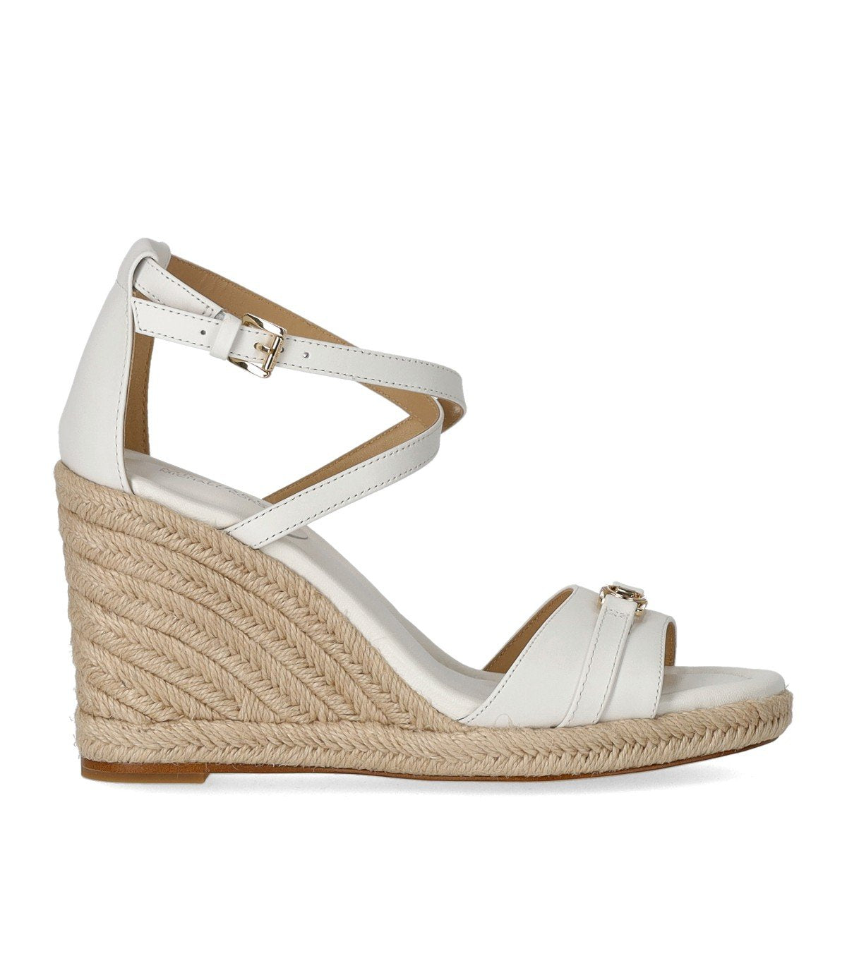 MICHAEL KORS MANDY WHITE WEDGE SANDAL