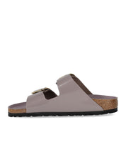 BIRKENSTOCK ARIZONA BIG BUCKLE HIGH SHINE FADED PURPLE SANDAL