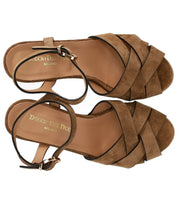 DUCCIO DEL DUCA BROWN HEELED SANDAL