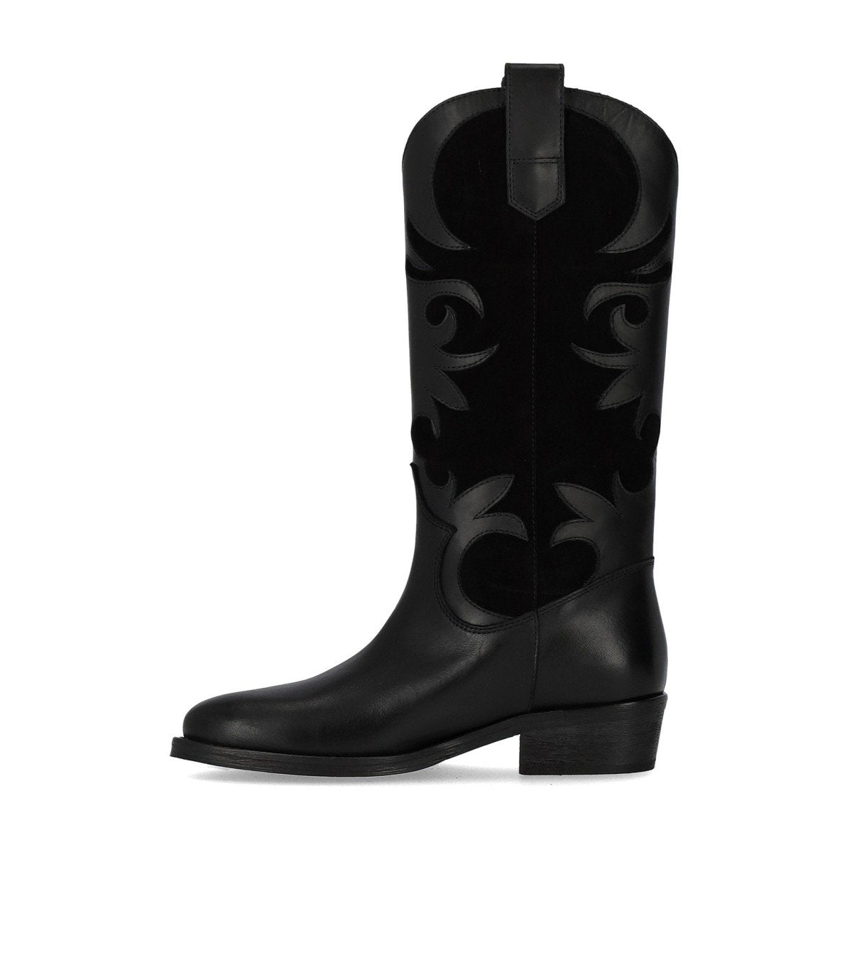 VIA ROMA 15 VENICE BLACK TEXAN BOOT