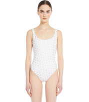 MAX MARA BEACHWEAR CLARICE WHITE SWIMSUIT