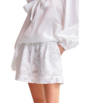 ESSENTIEL ANTWERP HAZER WHITE SHORTS