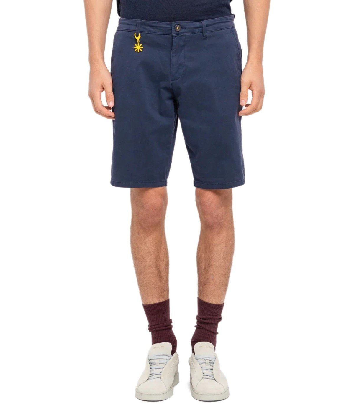 MANUEL RITZ BLUE CHINO BERMUDA SHORTS