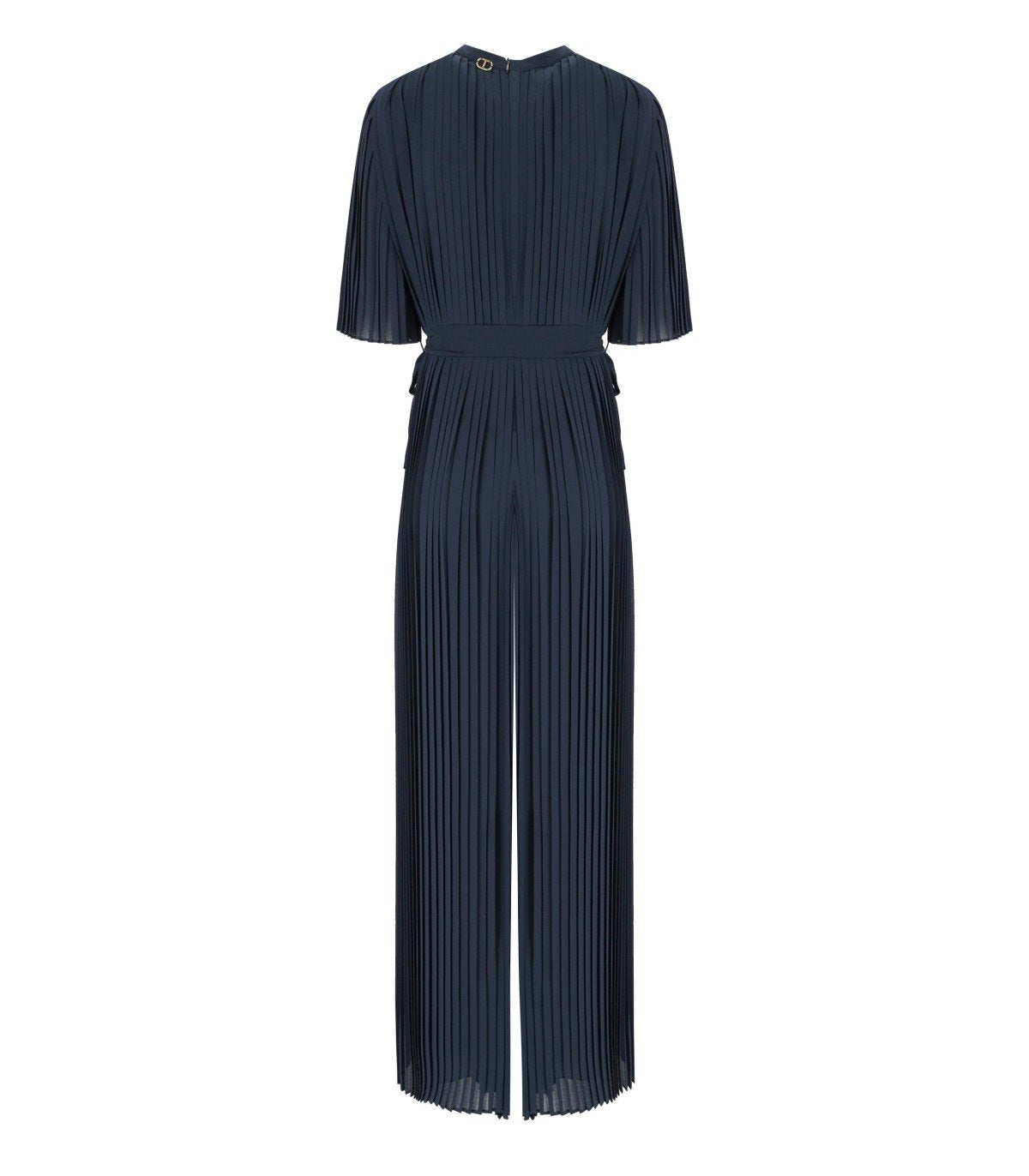 TWINSET DARK BLUE PLEATED JUMPSUIT