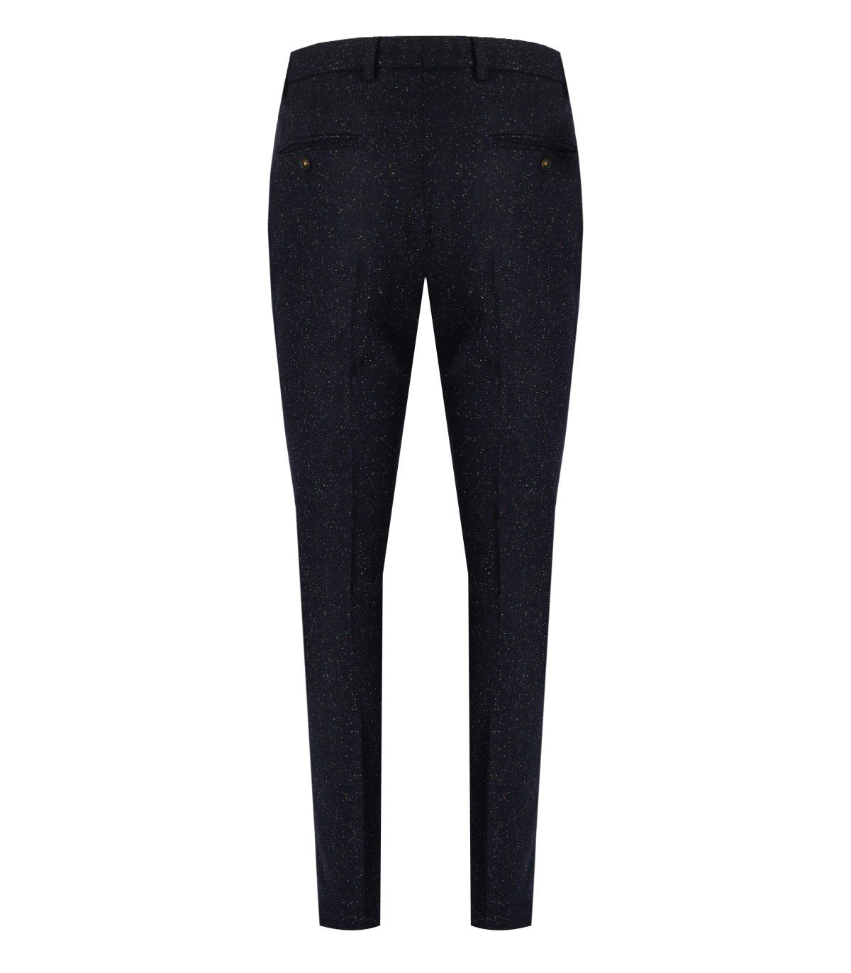 MANUEL RITZ MELANGEBLAUE SLIM FIT HOSE