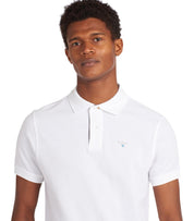 BARBOUR TARTAN PIQUE WHITE POLO SHIRT