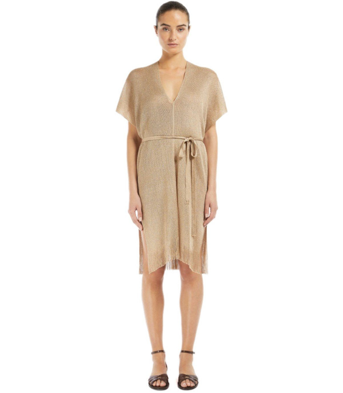 MAX MARA BEACHWEAR DONNOLA GOLD KIMONO