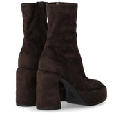 ELENA IACHI ZELDA BROWN HEELED ANKLE BOOT