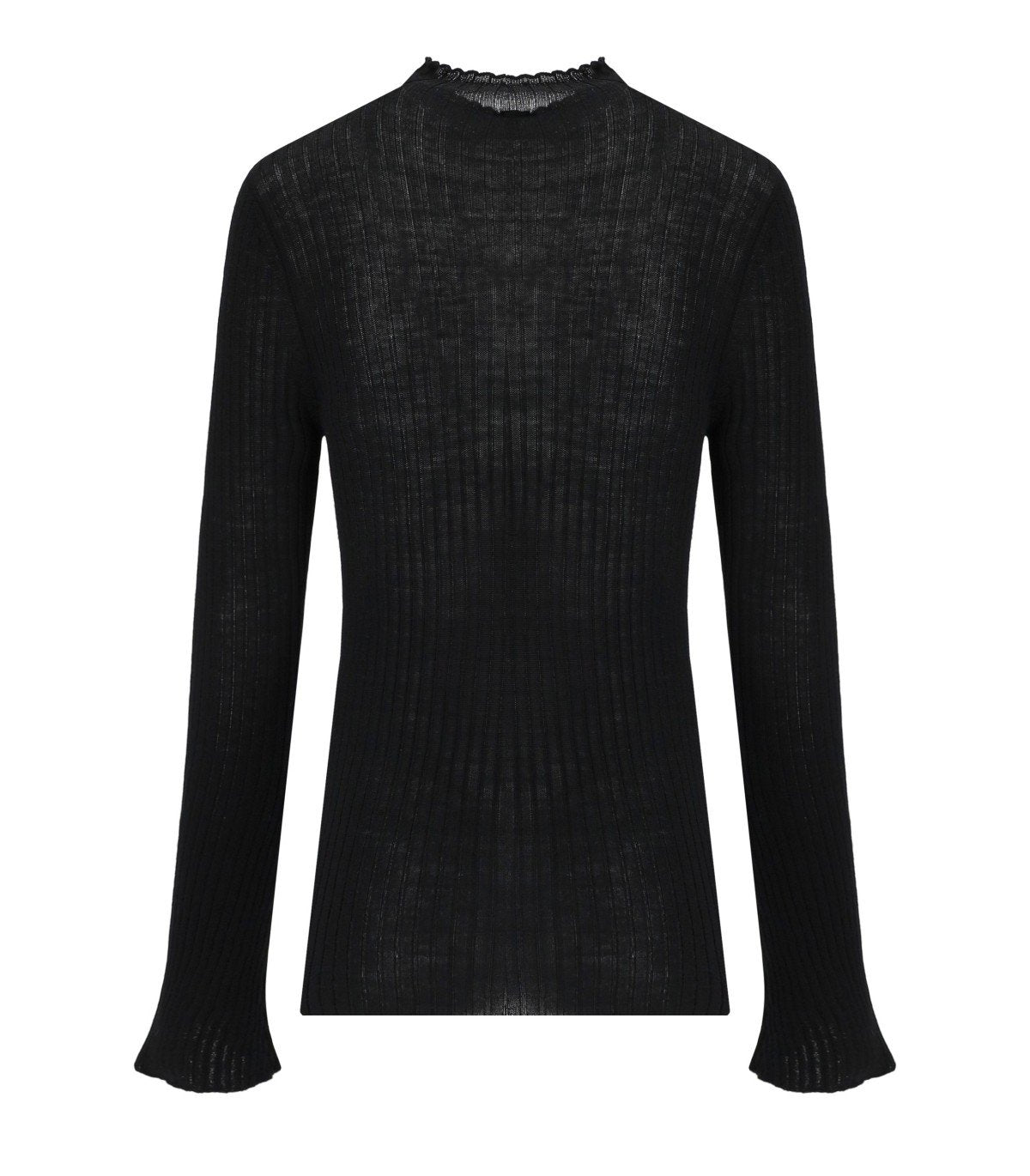 CRUNA CONNIE BLACK RIBBED SWEATER