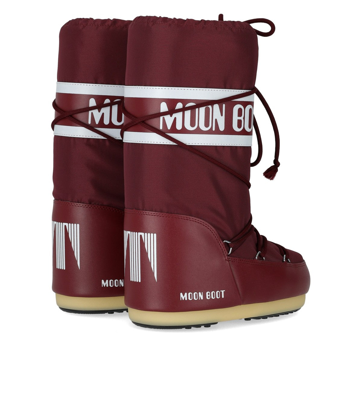 MOON BOOT ICON NYLON BURGUNDY SNOW BOOT
