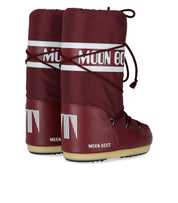 MOON BOOT ICON NYLON BURGUNDY SNOW BOOT