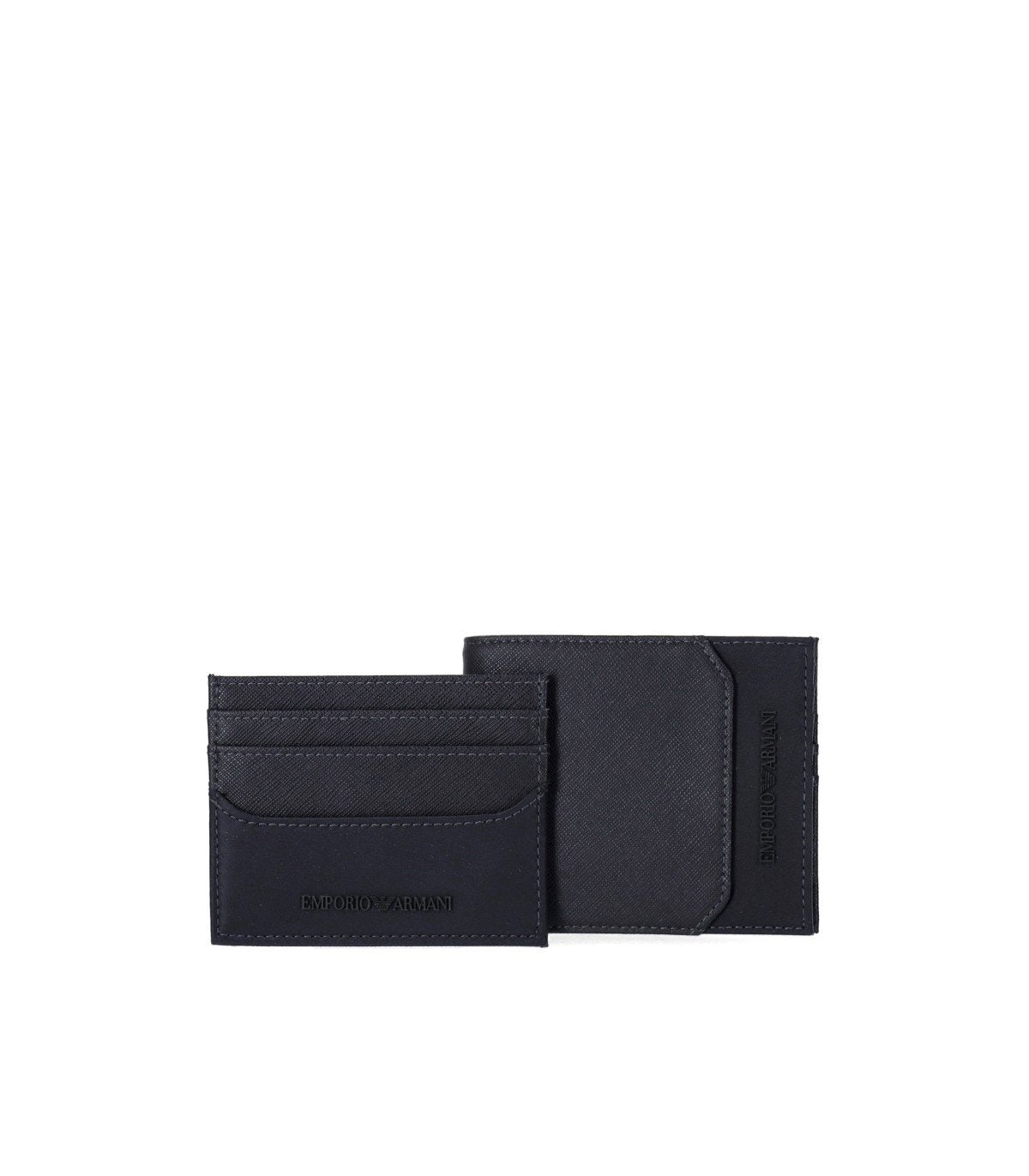 EMPORIO ARMANI BLUE WALLET+CARD HOLDER SET