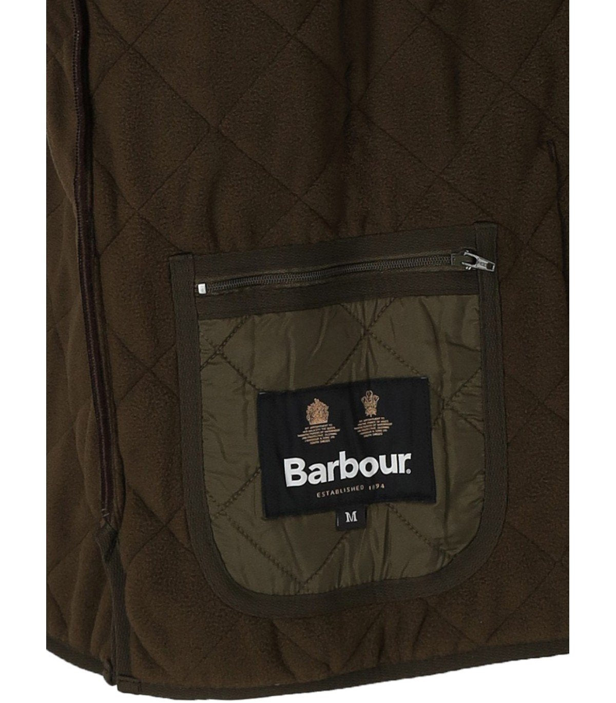 BARBOUR POLARQUILT LINER OLIVE GREEN VEST
