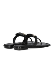 MICHAEL KORS LENA BLACK THONG SANDAL
