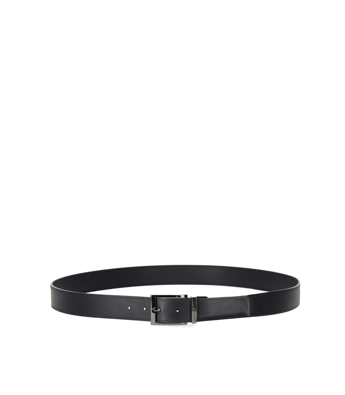 EMPORIO ARMANI BLACK REVERSIBLE BELT