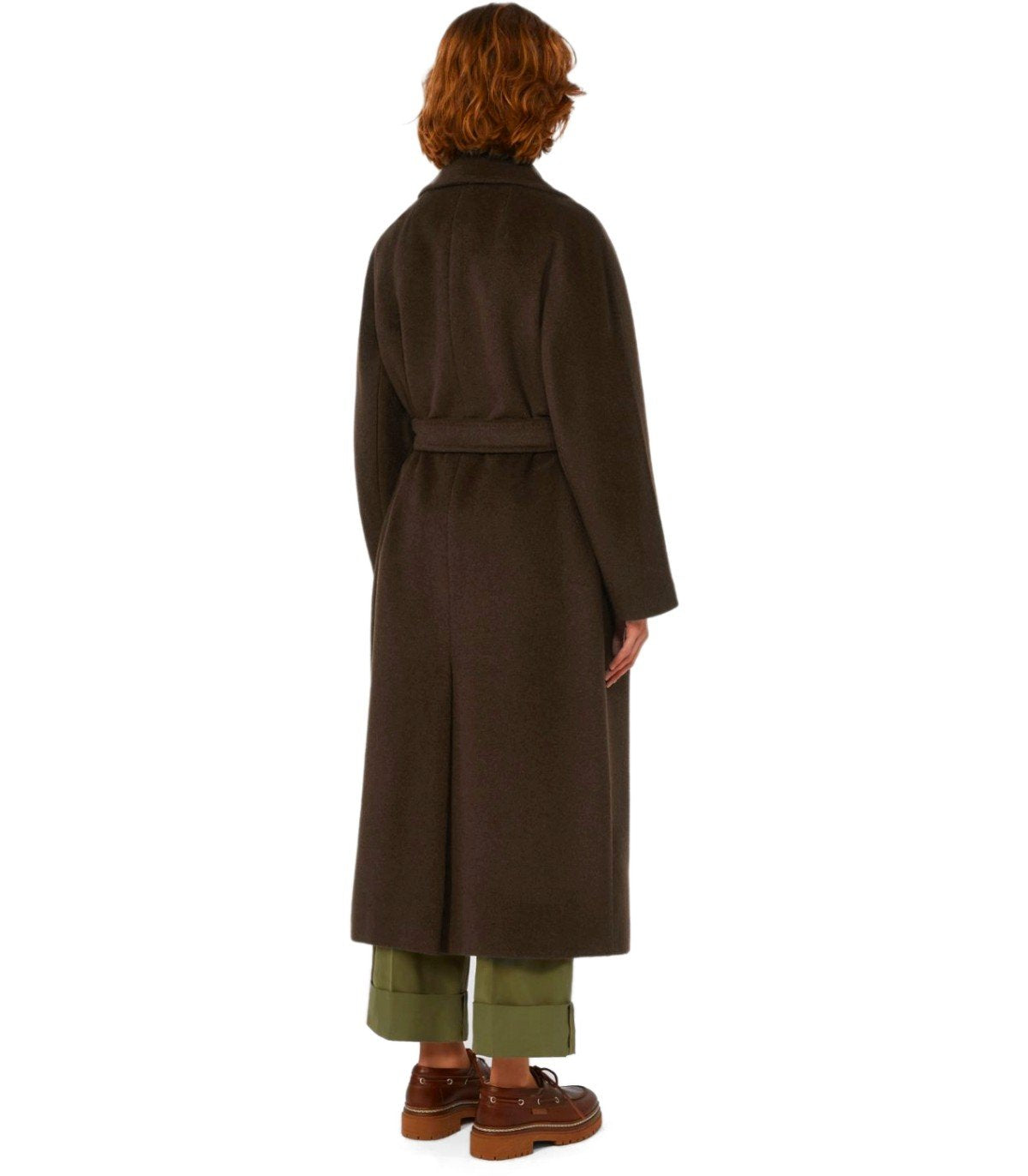 CAPPOTTO CON CINTURA TEMPERA CIOCCOLATO MAX MARA WEEKEND