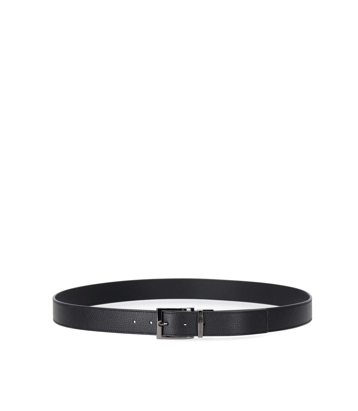 EMPORIO ARMANI BLACK REVERSIBLE BELT