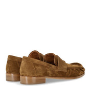 MOCASSINO IN SUÈDE COGNAC STRATEGIA