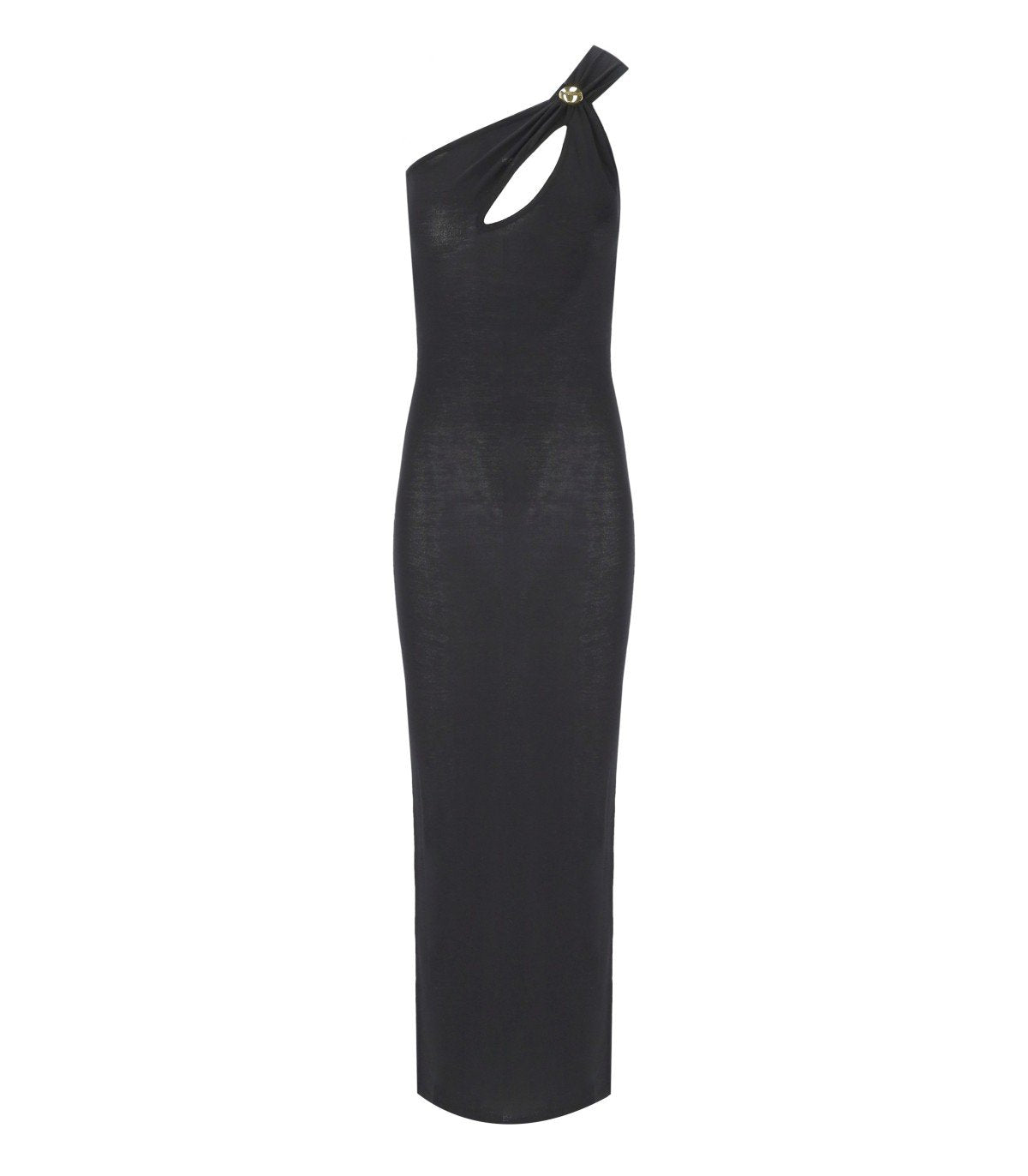 FEDERICA TOSI BLACK CUT-OUT KNITTED DRESS