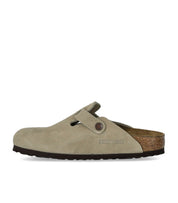 BIRKENSTOCK BOSTON SUEDE TAUPE CLOG